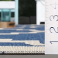 thumbnail image 5 of Safavieh Courtyard Becky Geometric Indoor/Outdoor Area Rug, Blue/Beige, 7'10" x 7'10" Round, 5 of 14