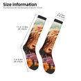 thumbnail image 2 of Balery Countryside Colorful Floral Cow Calcetines novedosos Calcetines deportivos Calcetines hasta la rodilla Calcetines de algodón Calcetines originales y geniales, 2 of 6