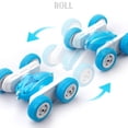 thumbnail image 4 of SIYTUAU Childrens Rollover Stunt Remote Control Car With Double Sided Driving Off Road Rechargeable Racing Blue Color Plastic Construction Play Toy Vehicle Set Blue, 4 of 9