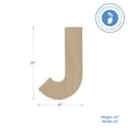 thumbnail image 2 of Wooden Letter J Cutouts 12", Pack of 10 Wooden Letters for Wall Decor, Home Decor, Crafts, and Party Decorations by Woodpeckers, 2 of 5