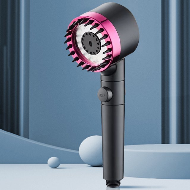 Cabezal de ducha con filtro para baño, cabezal de ducha de flujo grande ajustable con 4 modos (estilo A)