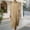 Khaki, variant on Vetsdori Short Sleeve Maxi Dresses for Women Cotton and Linen Summer Sundress Solid Color Party Casual Beach,Crew Neck Ladies Dress Pleated