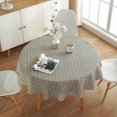 thumbnail image 3 of Nappe Ronde Lavable en Lin Géométrique Décoration de Table, 3 of 8