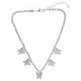 thumbnail image 4 of Shisuyan Butterfly Necklace Pendant 37Cm In 1Pack Silver Tone Metal Jewelry For Various Occasions, 4 of 8
