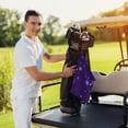 thumbnail image 6 of Picia Crystal Purple Snowflake Microfiber Golf Towel (24" X 16") with Carabiner Clip, Waffle Pattern Hook - Golf Accessories and Gifts, Father's Day, Christmas, Birthday Gift, 6 of 8