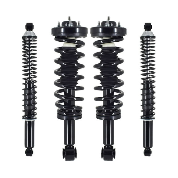 Set of 4 Front Quick Complete Strut-Coil Spring-Rear Complete Shock Kit For 2004-2008 Ford F-150 RWD