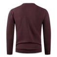 thumbnail image 4 of LpwkSSA Men's Casual Round-Neck Sweater Elastic Knit Warmth Loose Fit Short Sleeve Fashion Daily Wear Comfortable Breathable Fabric Perfect for Winter Outdoor Activities Brown XXXXL, 4 of 4
