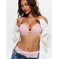 thumbnail image 4 of Wingslove Womens Push-up Bra Deep V Plunge Underwire T-Shirt Bra, Light Pink 38D, 4 of 6