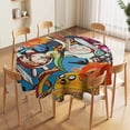 thumbnail image 5 of Adventure Time Round Tablecloth Print Decorative Table Cover Washable Table Cloths for Dining Party Picnic 36x36in, 5 of 8