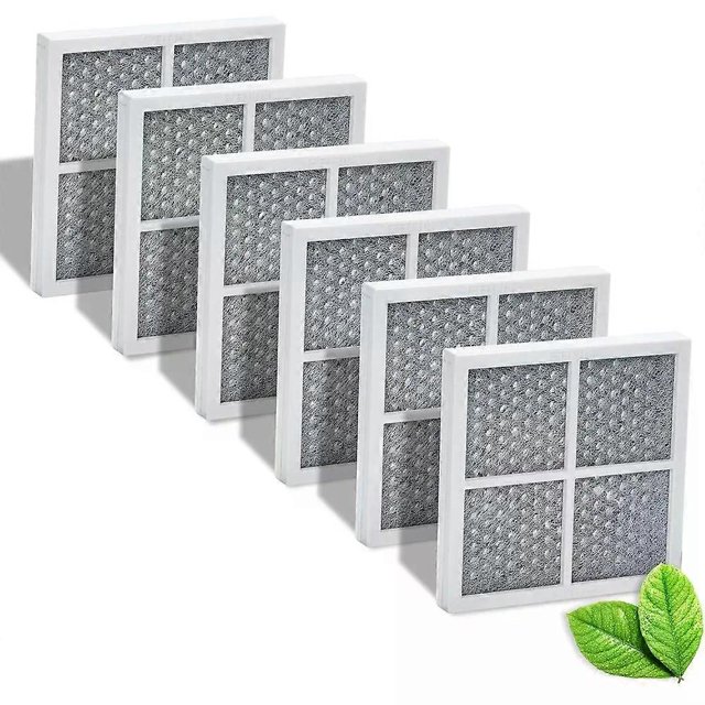 6PCS Refrigerator Air Filter for LG LT120F and Kenmore Elite 46-9918 469918 9918 ADQ73334008 Carbon Activated Air Filter