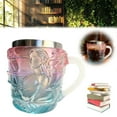 thumbnail image 2 of Tasse en Résine Iridescente avec Figurine Sculptée Intérieur en Acier Inoxydable pour Espresso et Cocktails Capacité de 150ML, 2 of 8