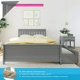 thumbnail image 2 of BEDSMART Solid Wood Full Size Bed With Storage | Gray, 2 of 7