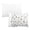 White,Grey, variant on The Peanutshell Organic Cotton Pillow Cases for Baby Boys and Girls, White, 2 Pack