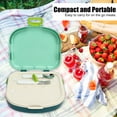 thumbnail image 3 of Leakage Proof Bento Lunch Box with Handle - ABS Material, Portable for Work, Travel, Outdoor Activities, 3 of 8