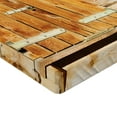 thumbnail image 2 of Ambesonne Rustic Fitted Sheet, Countryside Shutters, Queen Size, Beige Green, 2 of 3