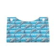 thumbnail image 4 of Lsque Dolphin Printed Long Tissue Box Cover Holder, Facial Paper Organizer Dispenser,Triangle with Bottom Belt, PVC Leather Decorative Organizer, 4 of 9