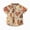 L101-Orange, variant on Baby Boy Clothes Cow Print Short Sleeve Button Down Shirt Lapel Neck T-Shirt Toddler Cowboy Horse Print Summer Tops(L101-Blue,6-12 M)