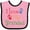 Pink and Black, variant on Inktastic Grandad Grandkids Handprints Boys or Girls Baby Bib