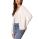 thumbnail image 4 of Suéter cárdigan casual INSPIRE CHIC para mujer, de frente abierto, de manga larga, con peplum, tejido, color blanco, 4 of 6
