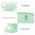 thumbnail image 4 of Whale Divided Plate, Green Cartoon Sectioned Baby Food Plate Removable Inner Liner  for Toddler for Baby, 4 of 7