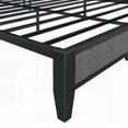 thumbnail image 3 of Queen Size Metal Platform Bed Frame with Charging Station, Grey, No Box Spring Needed for Main Bedroom, 3 of 5