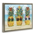 thumbnail image 4 of Stupell Industries Christmas Cool Pineapples Holiday Painting Brown Floater Framed Art Print Wall Art, 31 x 25, 4 of 10