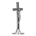 thumbnail image 2 of Crucifix Wall Cross, Vertical Catholic Cross Beautiful Hand Made Standing  For Table Copper Color,Silver, 2 of 8