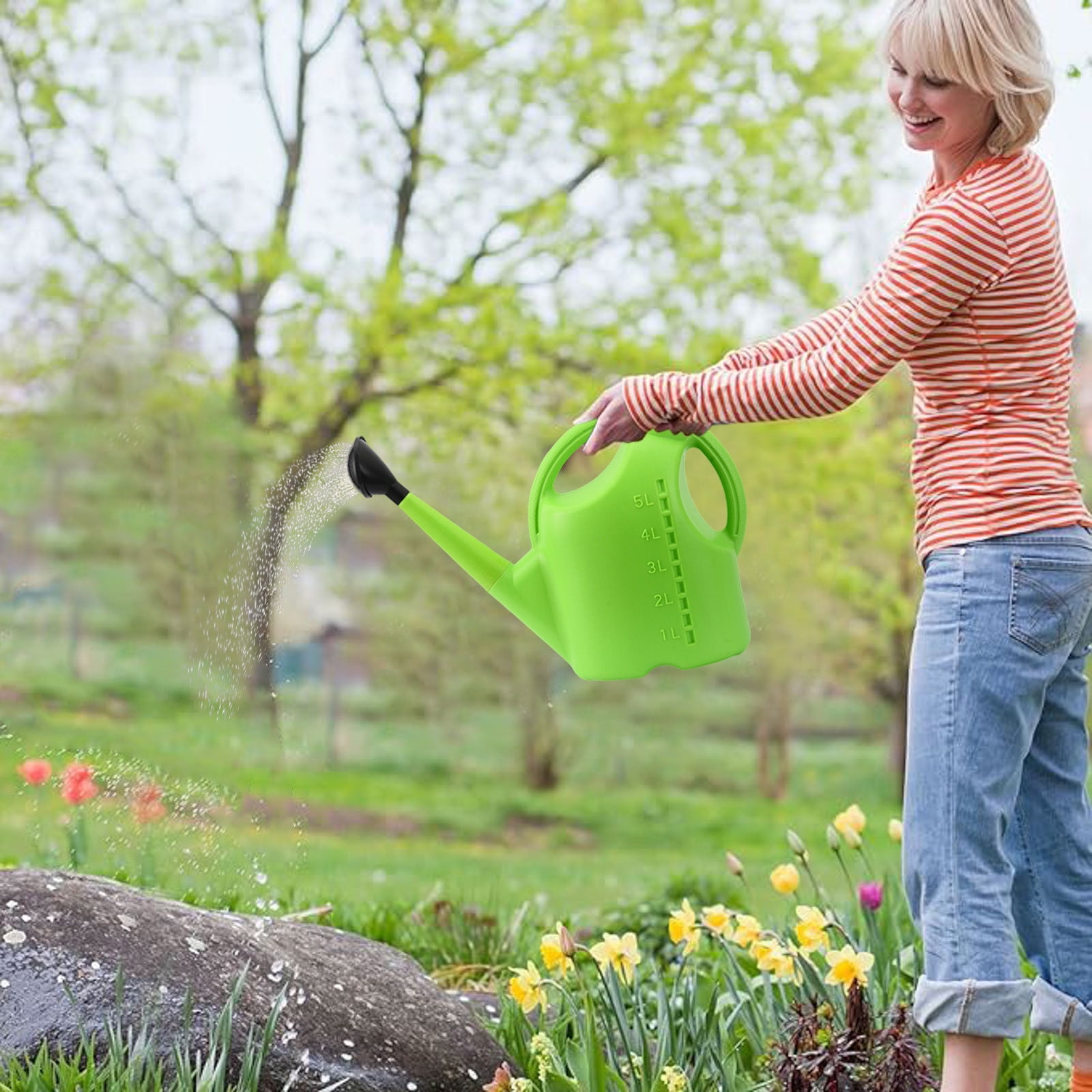 2 Gallon Watering Can for Outdoor & Indoor - Large Garden Watering Can with Detachable Long Spout, Comfortable Handle, Ideal for Flowers, Gardens, and Houseplants