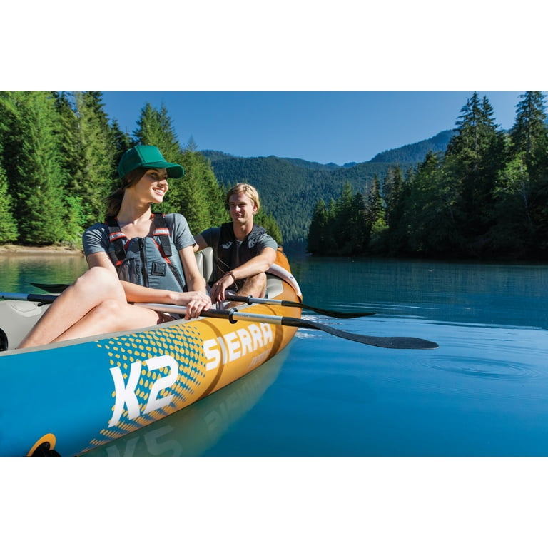 Intex Sierra K2 2-Person Inflatable Kayak with Accessory Kit, Oars