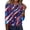 Blue_#06, variant on Sewkxo Women’s T Shirts Plus Size 250th Anniversary American Flag Graphic 3/4 Sleeve Crewneck Pullovers Shirt Spring Summer Loose Fit Casual Tee,White M