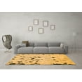 thumbnail image 3 of Ahgly Company Indoor Rectangle Abstract Orange Modern Area Rugs, 8' x 10', 3 of 4