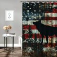 thumbnail image 2 of Orinice Wolf Flag Trees Bathroom Decor Set - Colorful Luxurious Graphic Print Polyester Fabric Fashion Shower Curtain with Hooks 69x72, 2 of 7