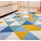 thumbnail image 3 of Tapete decorativo para sala estilo nórdico ilios innova modelo triángulos azules, 3 of 5