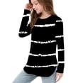 thumbnail image 7 of Bovxnpu Girls Long Sleeve T Shirts Kids Spring Fall Tops School Tee Long Sleeve Printing Shirts Kids Hem Side Slit Soft Tunic T-Shirts 3-12 Years, 7 of 7