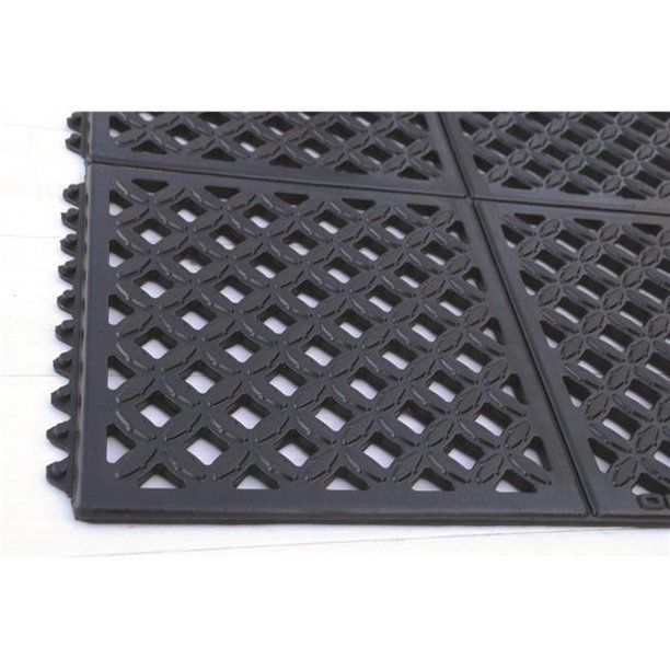 Ranco DX3636B DrainX 3 x 3 ft. Interlocking Rubber Drain thru mats