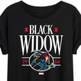 thumbnail image 3 of Marvel - Black Widow Collegiate - Women's Oversized Graphic T-Shirt, 3 of 5