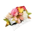 thumbnail image 4 of XASZHN Flower Hair Side Combs Slide Clips Floral Bows Hairpins Set Orange_003 One Size, 4 of 5