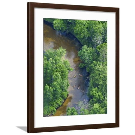 Kayaks on the Pere Marquette River, Michigan, USA Framed Print Wall Art By Jeffrey