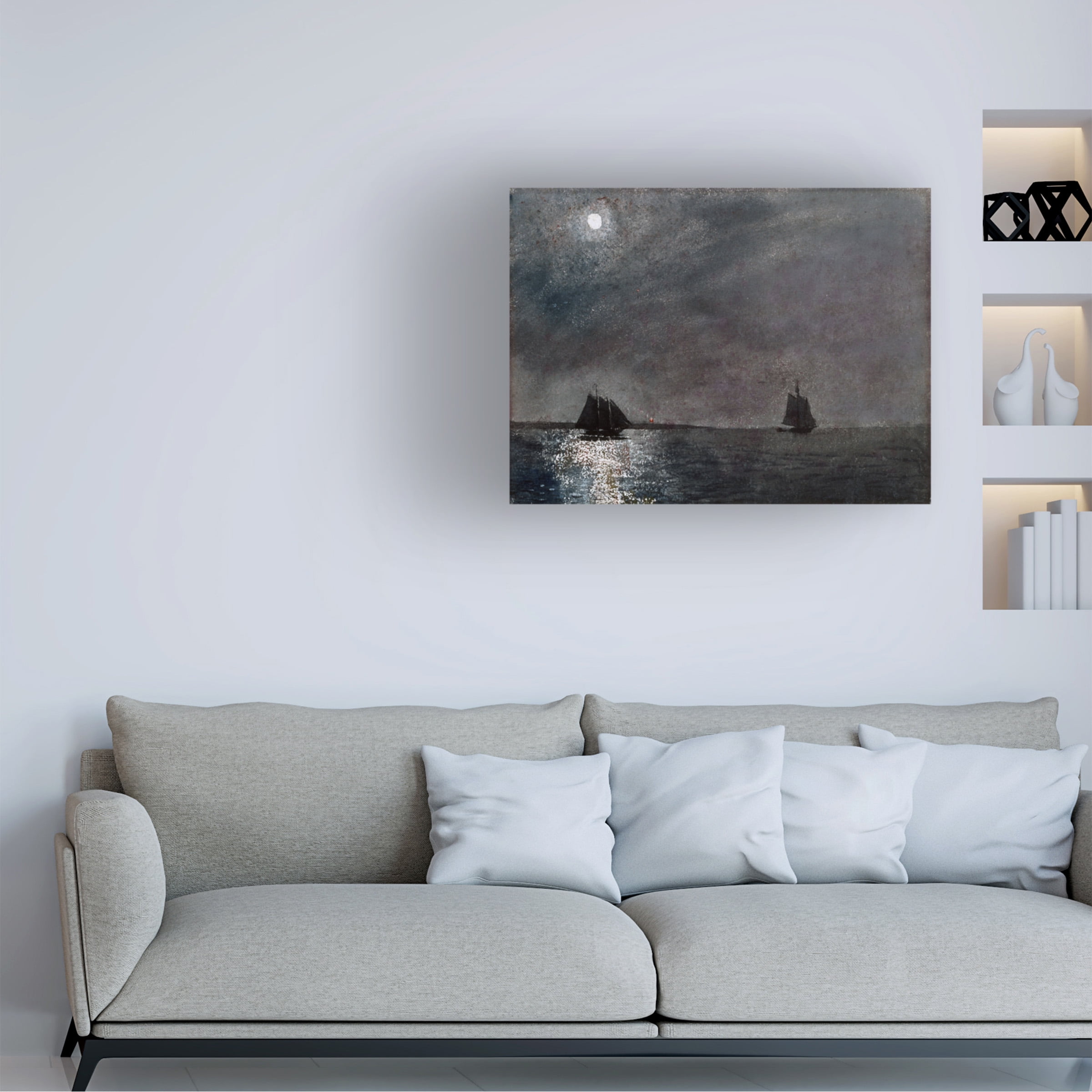 Homer 'Eastern Point Light' Canvas Art