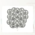 thumbnail image 3 of Unique Bargains 20 Pcs Latex Party Balloons for Anniversary Party Decorations Silver Tone, 3 of 6