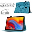 thumbnail image 4 of Case for Galaxy Tab A 10.5 2018 T590 T595, PU Leather Flip Case with Credit Card Slot Auto Sleep/Wake Kickstand Shockproof Full Body Ptotective for Galaxy Tab A 10.5-Inch Tablet, Blue, 4 of 10
