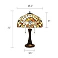 thumbnail image 4 of CHLOE Lighting CLAIRE Victorian-Style 2-Light Dark Bronze Finish Table Lamp 16" Wide, 4 of 5