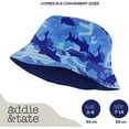 thumbnail image 3 of Addie & Tate Unisex Blue Reversible Bucket Hat for Kids 3-6 Years Old, 3 of 6