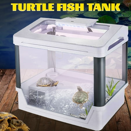Tortoise Supply Moaere Reptile Turtle Tortoise Breeding Box Aquarium Tank Basking Platform 14''x10''x13'' ()