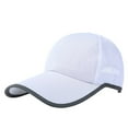 thumbnail image 1 of Casquette de Baseball Incurvée Bord UV Résistant Polyester Hommes Plein Air Chapeau de Maille de Baseball Solide Anti-UV Casquette Camping Fournitures, 1 of 10