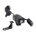 thumbnail image 1 of Cargador de teléfono para motocicleta, resistente al agua, resistente, fácil instalación, adaptador USB, rápido 12V 85V, 1 of 9