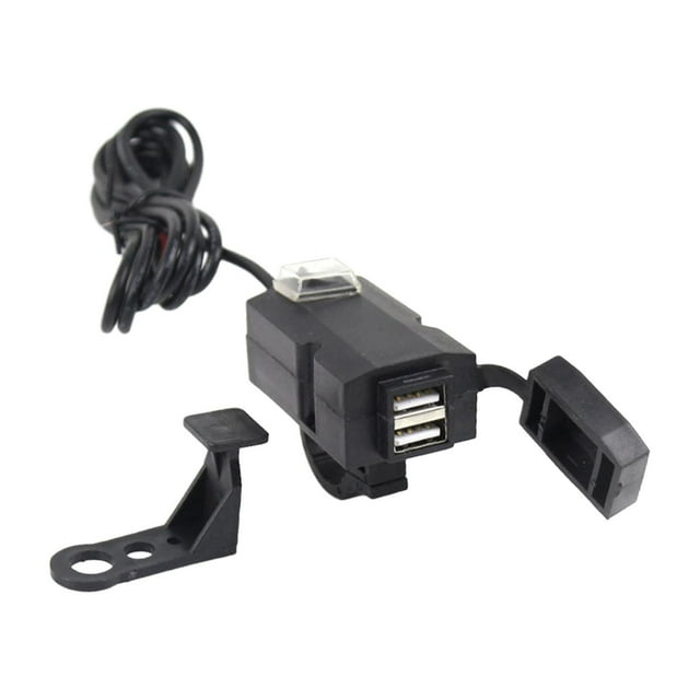 Cargador de teléfono para motocicleta, resistente al agua, resistente, fácil instalación, adaptador USB, rápido 12V 85V