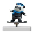 thumbnail image 1 of EZLIFE Adorno para el salpicadero del coche, diseño de panda en patineta con dibujos animados, D7K0, 1 of 7