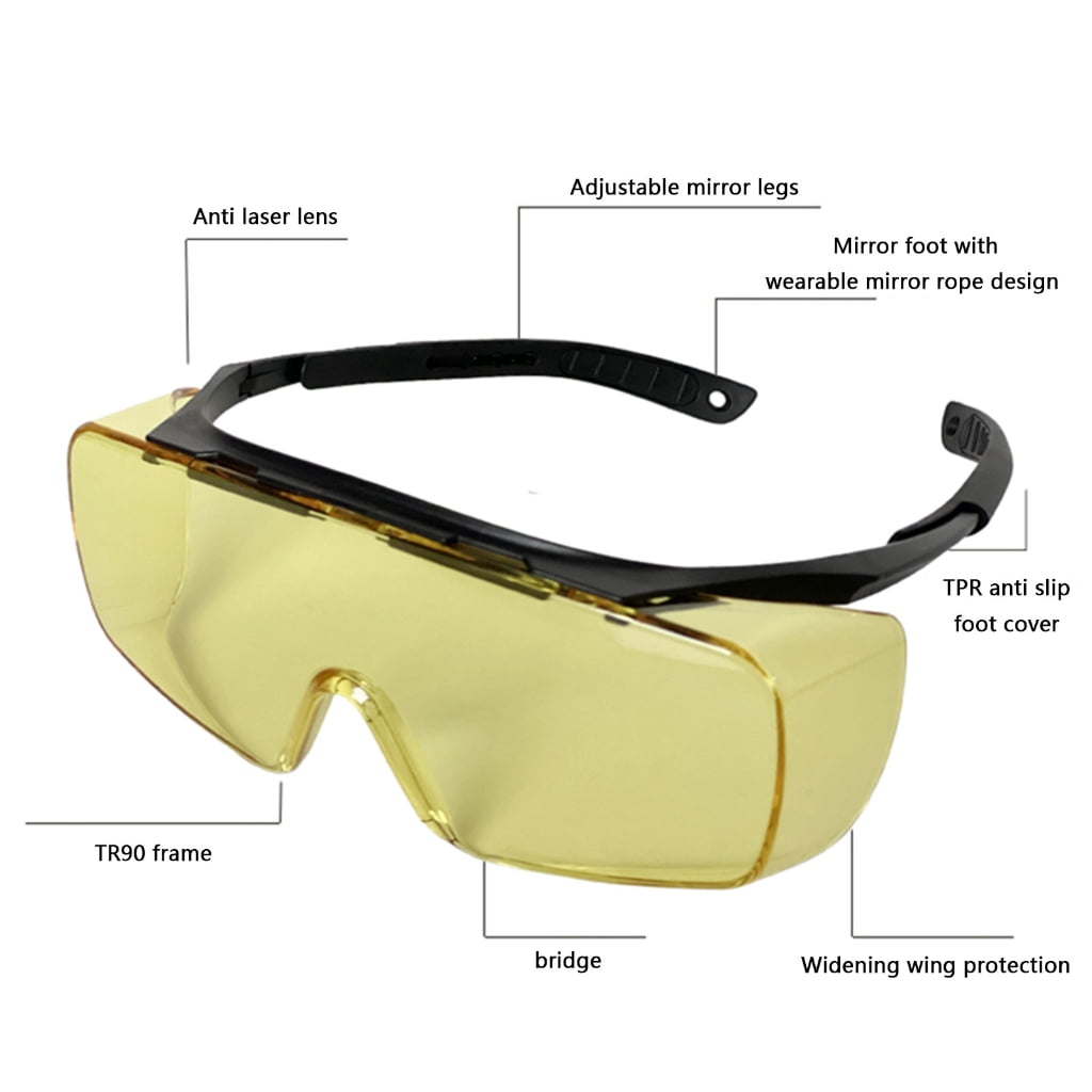 Light Protections Safety Glasses Blue Light Blocking Protective Glasses Over Glasses Goggles Splash & Impact Resistant