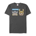 thumbnail image 1 of Men's Marvel Thor Loki Mad Emoticon Graphic Tee Charcoal Medium, 1 of 4